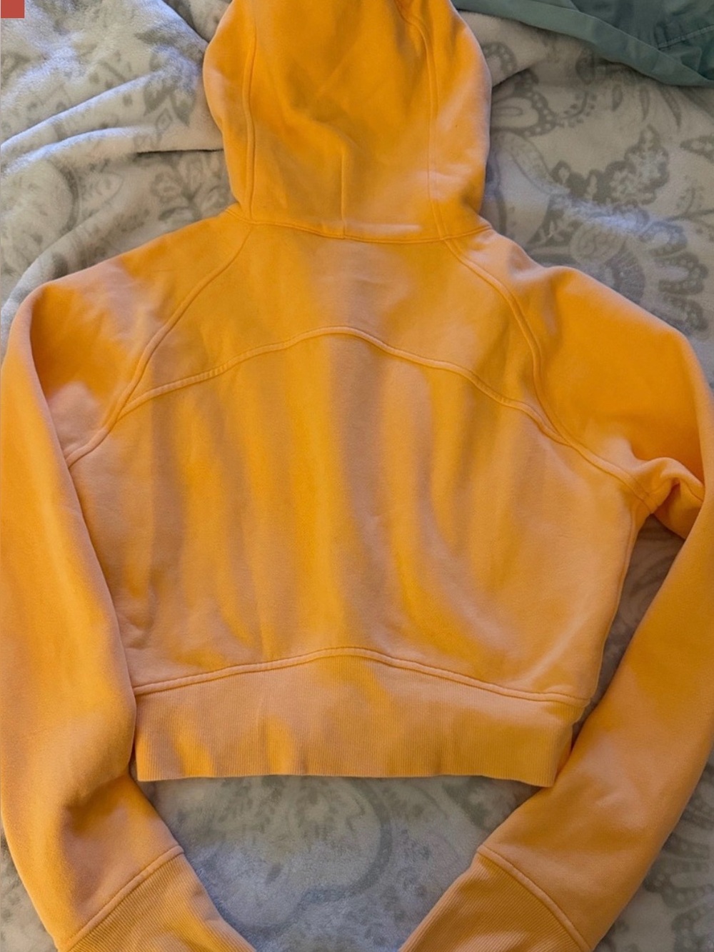 lululemon athletica SCUBA FULL ZIP Orange / Peach Hoodie - Picture 2 of 7
